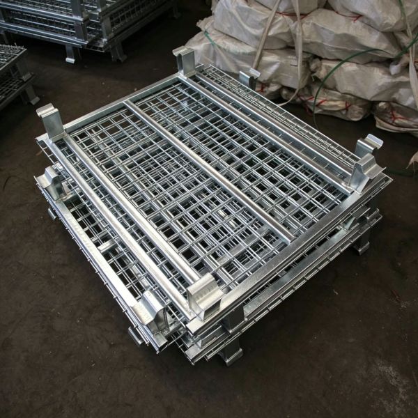 Storage Cage: Foldable, Stackable For Efficient Storage & Transport.