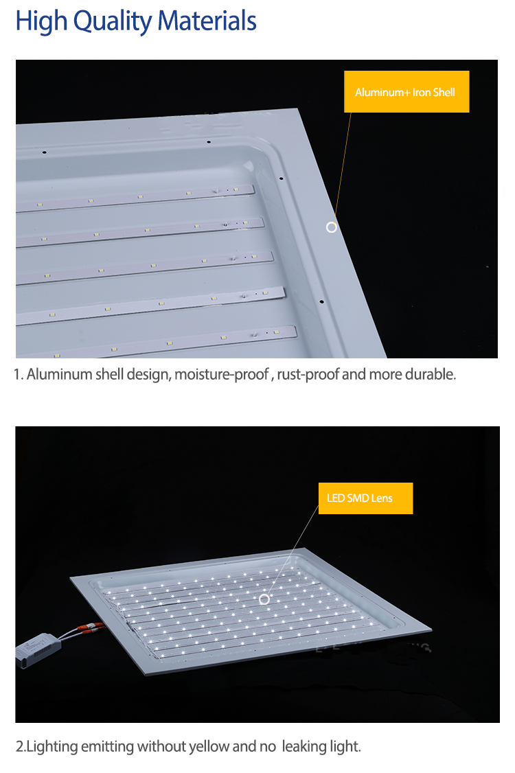 96W120W 140W Flat Panel Lamp 600*600 Indoor Square Aluminum Ceiling Light Panel Light