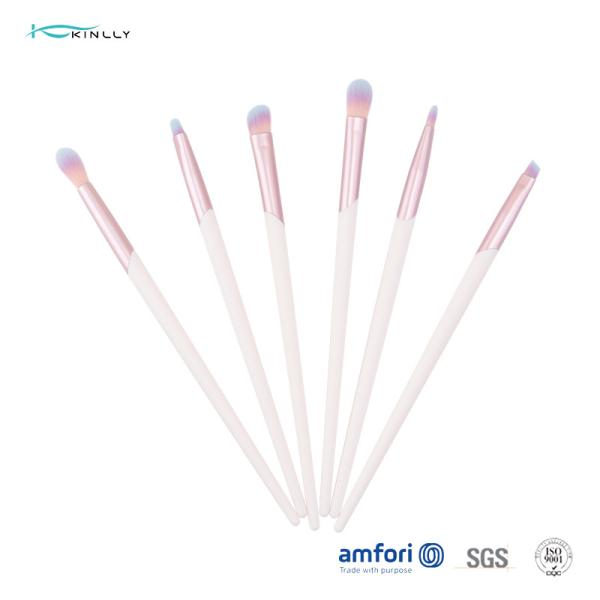 Beveling Aluminium Ferrule Plastic Makeup Brushes