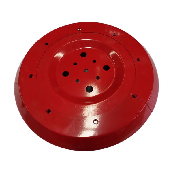 The red sweeping disc of the road sweeping vehicle can be equipped with a brush to clean the road surface, garbage, and chassis