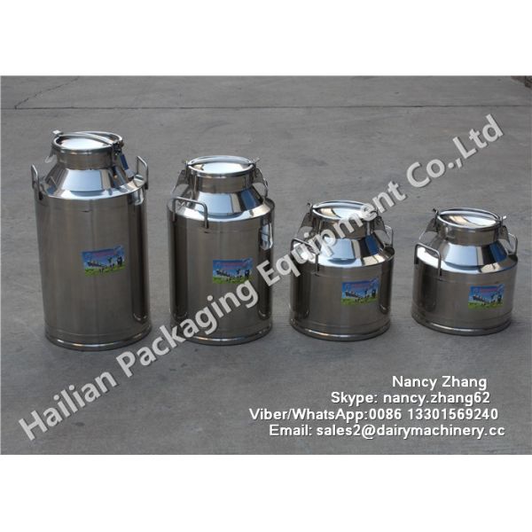 15 Liter Double Walled Stainless Steel Milk Bucket High Strength For Beverage / Beer