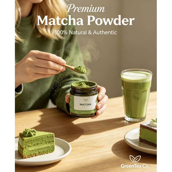 Bulk Industrial Pure Matcha Powder Food Beverage Manufacturing Color Retention