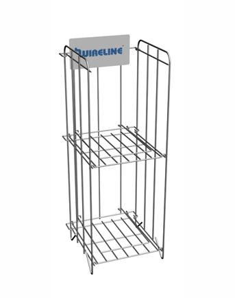 black countertop wire display bottle wine Rack