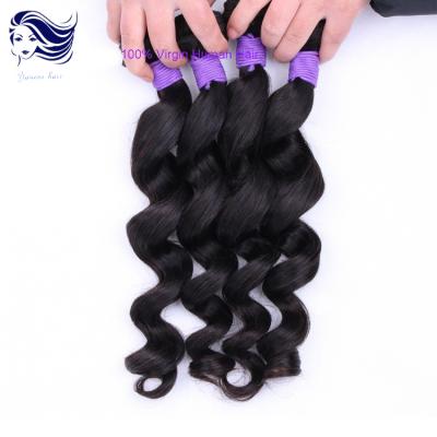 Doubles prolongements de cheveux de Wefted 24 pouces, paquets péruviens de cheveux de Vierge