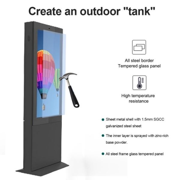 55 inch high-definition LCD TV touch screen vertical lcd outdoor screen