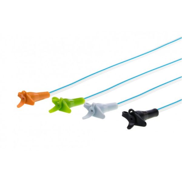 100% Medical Grade Silicone Gastric Tube with Blue Radiopaque Stripe and Rounded Closed Tip for Safe Nasogastric Feeding