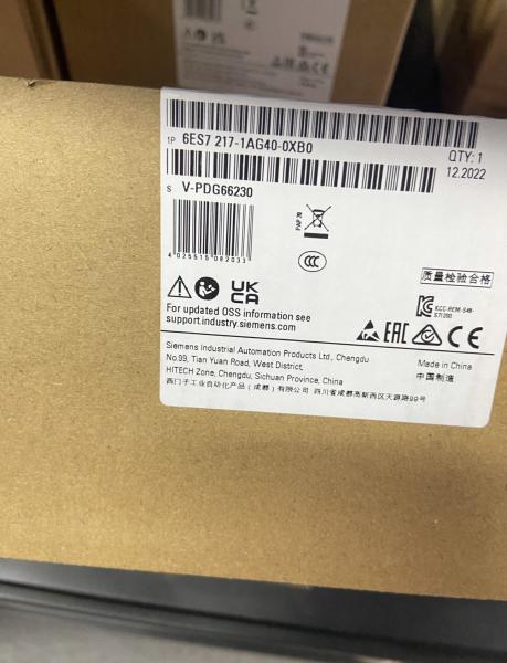 6ES7217-1AG40-0XB0 Electronic Equipment Application Scope SIMATIC S7-1200 Series PLC CPU 1217C