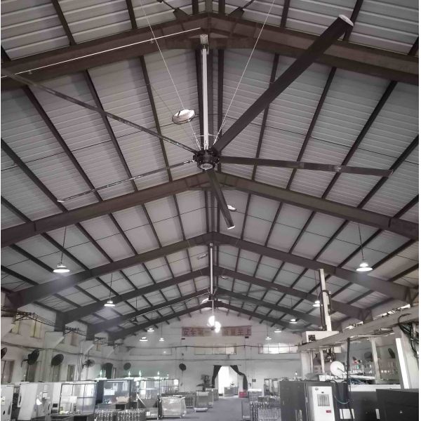 Low Noise 9ft Residential HVLS Fans Garage Vent Giant Industrial Ceiling Fans