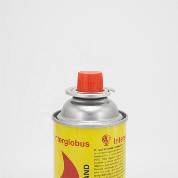 Straight Wall Type 220g Butane Gas Cartridge Easy To Transport