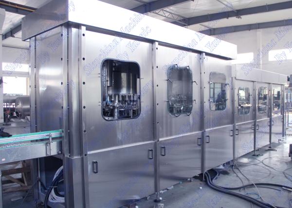 Automatic Water Bottle Filling Machine With 24 Rinsing Heads / 6 Capping Heads