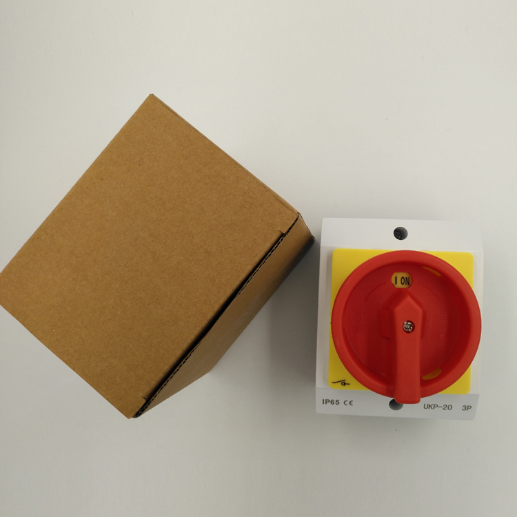 IP65 Waterproof of Power Main Switch  Rotary Isolator Switch 3 Phase 20a with 3 Pole Disconnect Switch