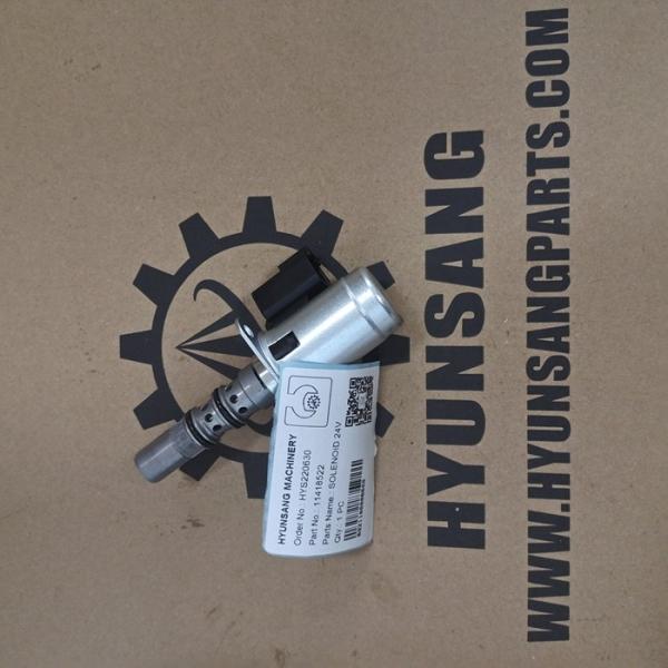 Válvula de solenoide VOE11418522 de Parts 24V da máquina escavadora VOE 11418522 para A25E A25F A25G