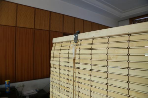 Natural Grain Outdoor Patio Bamboo Roll Up Shades Insect Resistant