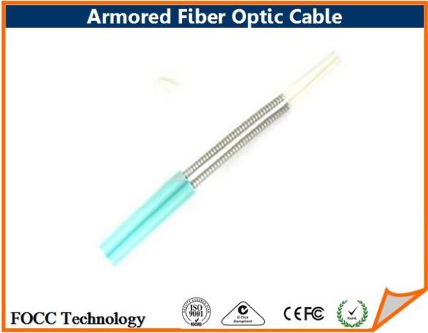 Indoor Outdoor Fiber Optic Armored Cable Network With Flexible Metal Tube