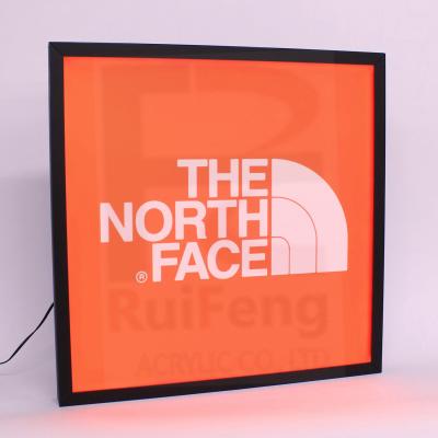 Black edge Slim Acrylic Light Boxes, Advertising LED Poster Frame