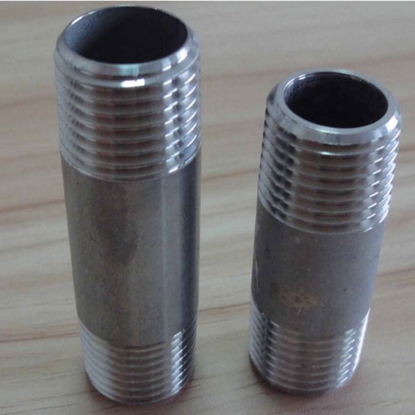 Plated Galvanized Male Thread Pipe Tube Fitting Brass Hexagon Nipple