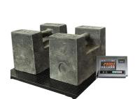 O assoalho industrial animal escala 1X1M de 2 toneladas