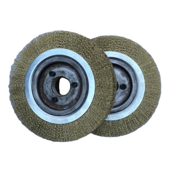 250 * 60 * 45mm Irregular Steel Wire Wheel Cover Plate , Thickness 20mm , Polishing Wheel With 3 Holes