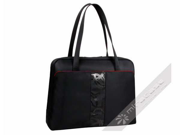 Miracase Black Fashionable 15.6” Ladies Designer Laptop Bags with Micro Fiber Outer
