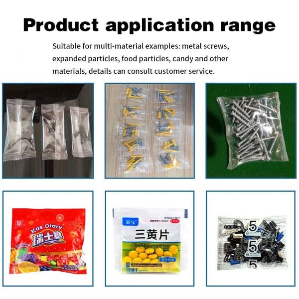 Máquina de embalagem de parafuso totalmente automática duas vasilhas de vibradores hardware parafuso parafuso para contar sacos de embalagem