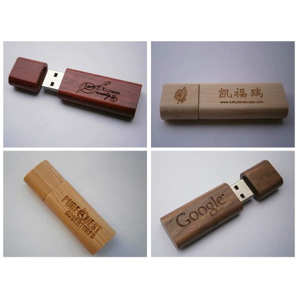 Speed U-Disk 8GB 16GB Memory Stick USB 2.0 Custom Logo Wooden USB Pen Drive Flashdrive for Data Storage Solutions