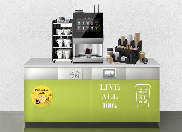 当社の豆からカップへのコーヒー自動販売機で、究極のコーヒー体験を