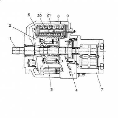 Doosan DX15 DX18 Solar 015 Plus Solar 018 VT Mini Excavator Hydraulic Pump Rexroth AP2D12 401-00421A High Quality