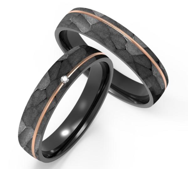 Custom Personalized Engrave Matte Titanium Wedding Band Black Zirconium Wedding Band without fading Men's Wedding bands