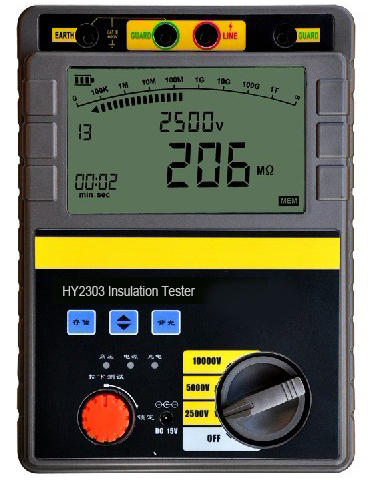 High voltage Insulation Resistance Tester 2500v 5000v 10000v HY2303