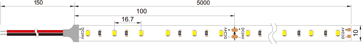 Прокладка гибкое 240LEDs/m СИД SMD2835 водоустойчивая SMD для магазинов дисплея