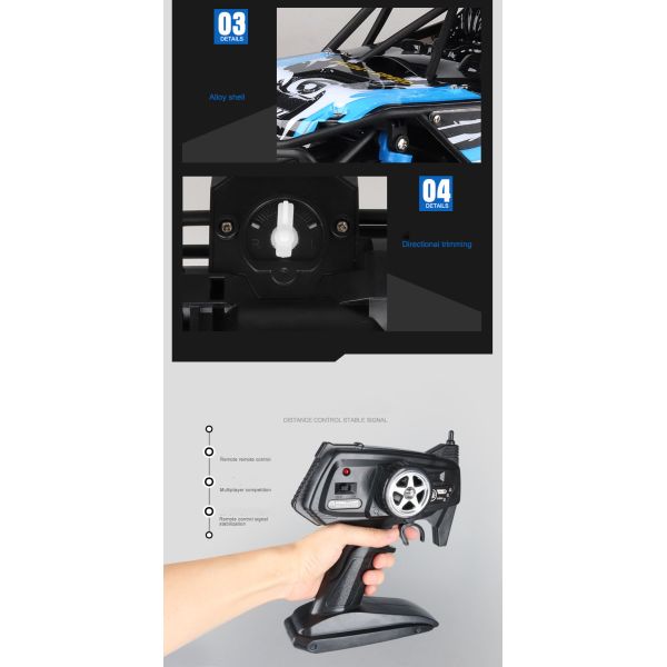 2.4G Electric Climbing Vehicle Children's Remote Control Toy Car 15km/h 2 Channels