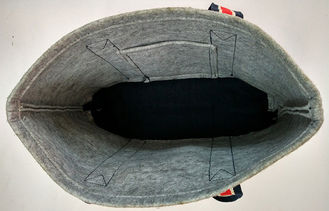 Non Woven Material Canvas Grocery Bags Small Front Pocket 35 * 25 * 5CM