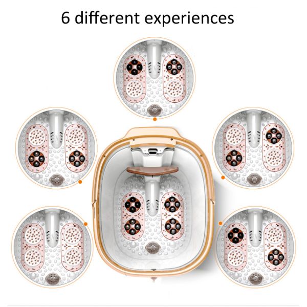 Heat Surfing Bubble Foot And Leg Bath Massager 800W AC220V Temperature Adjustable