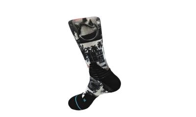 Soft Quick Dry Male 3D Printed Socks Spandex / Nylon Anti - Slip As Your Request