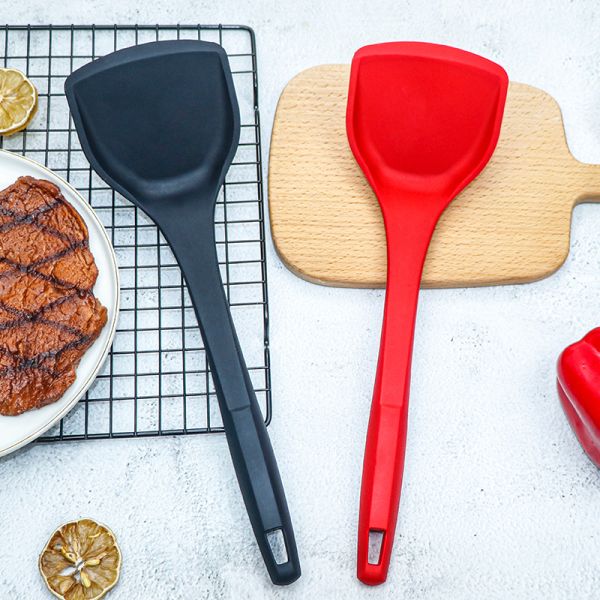 Лопаткоулавливатель бака кухни шпателя силикона нейлона качества еды для варить 132g