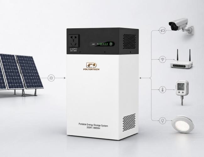 300W 896Wh Off Grid Solar Energy Storage System LiFePO4 Micro Node