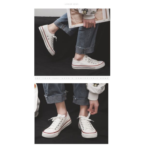 Large Size Shoes Spring Low-Top Couple Canvas Shoes Men'S Shoes Casual Shoes Sports Shoes Men Wear