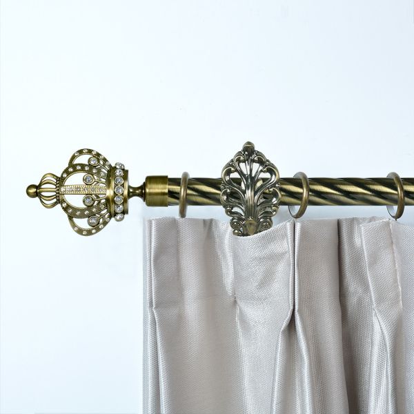 28MM Anti Brass Double Curtain Rod Brackets Curtain Rod Accessories Aluminum Alloy Material