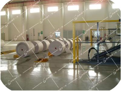Aparelho de manutenção de papel industrial do rolo com o bujão secional retrátil