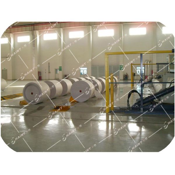 Industrial Paper Roll Handling Equipment With Retractable Sectional Stopper