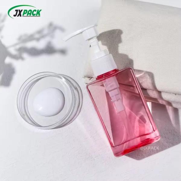 Square Refillable Plastic Shampoo Bottles 100ml 150ml 280ml Body Lotion Bottle