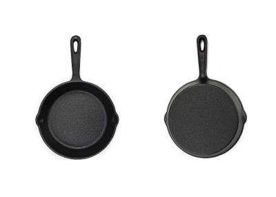 Preseasoned Cast Iron Frying Pan With Long Handle For Stove Top