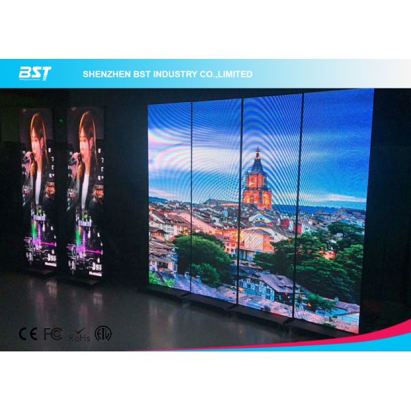 Материал шкафа дисплея СИД узкого шатона крытый рекламируя алюминиевый