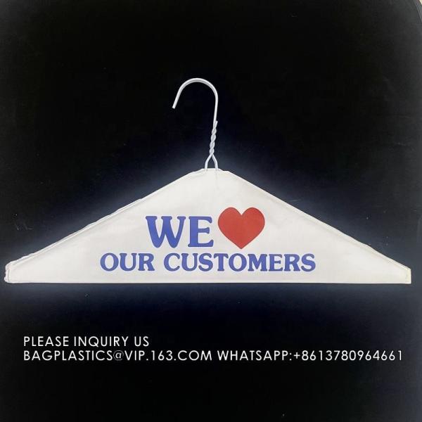 Wire Cape Hangers For Dry Clean We Love Customer Paper Hangers For Cloth, Laundry Store supplies, Dry cleaner