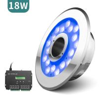 O FCC Rgb da compatibilidade eletrónica conduziu luzes subaquáticas da fonte da luz 18W DMX512 da fonte