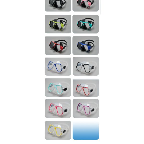 Deep diving face mask for adult cross-border swimming, anti-fog diving glasses, fully dry surfing, custom-made ODM by the manufacturer, silicone diving mask