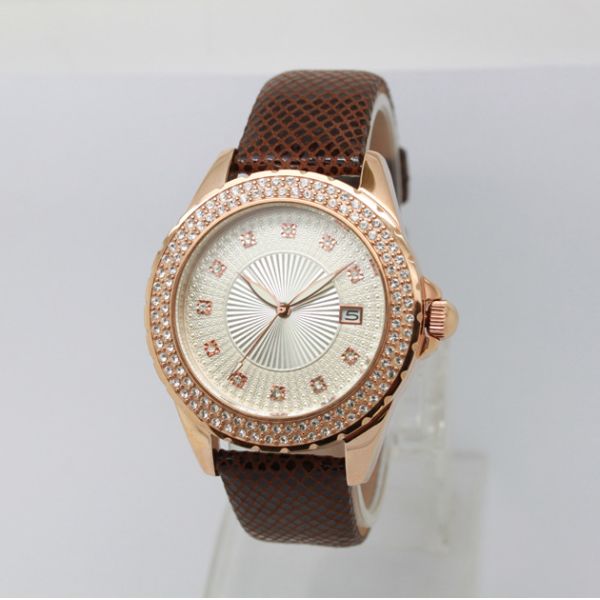 40.0mm Stainless Steel Case Latest Fashion Ladies Watches Round Shaped