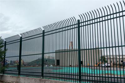 Wrought Iron Tubular Steel Fence Green Garrison Fencing Panels Spear Top Picket