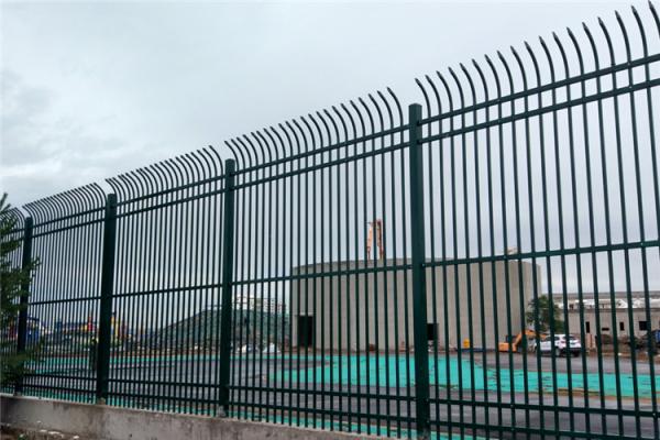 Wrought Iron Tubular Steel Fence Green Garrison Fencing Panels Spear Top Picket