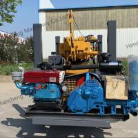 Machine de forage de puits d'eau de 8600 kg fonctionnement hydraulique complet avec une profondeur de 350 m